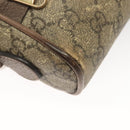 GUCCI GG Supreme Web Sherry Line Shoulder Bag PVC Beige Gold 517350 Auth bs27547-14