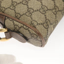 GUCCI GG Supreme Web Sherry Line Shoulder Bag PVC Beige Gold 517350 Auth bs27547-15