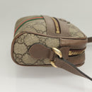 GUCCI GG Supreme Web Sherry Line Shoulder Bag PVC Beige Gold 517350 Auth bs27547-3