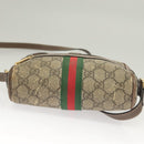 GUCCI GG Supreme Web Sherry Line Shoulder Bag PVC Beige Gold 517350 Auth bs27547-5