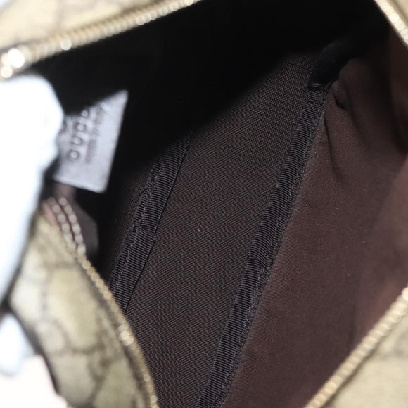 GUCCI GG Supreme Shoulder Bag PVC Beige Gold 233268 Auth bs27549