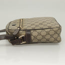 GUCCI GG Supreme Shoulder Bag PVC Beige Gold 233268 Auth bs27549-4