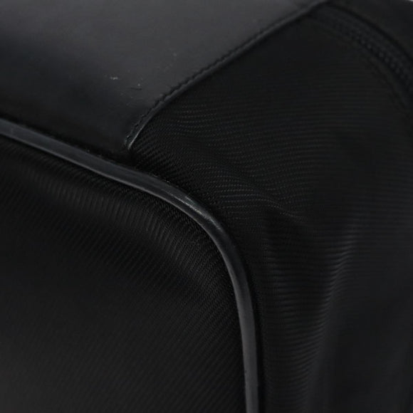 GUCCI Vanity Bamboo Pouch Nylon Black Silver 032 2265 0150 Auth bs27552