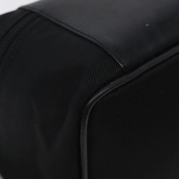 GUCCI Vanity Bamboo Pouch Nylon Black Silver 032 2265 0150 Auth bs27552