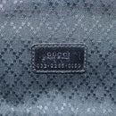 GUCCI Vanity Bamboo Pouch Nylon Black Silver 032 2265 0150 Auth bs27552-12