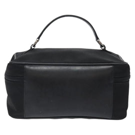 GUCCI Vanity Bamboo Pouch Nylon Black Silver 032 2265 0150 Auth bs27552 - 0