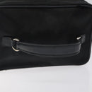 GUCCI Vanity Bamboo Pouch Nylon Black Silver 032 2265 0150 Auth bs27552-7