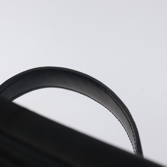 GUCCI Vanity Bamboo Pouch Nylon Black Silver 032 2265 0150 Auth bs27552