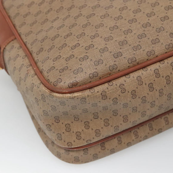 GUCCI Micro GG Supreme Shoulder Bag PVC Beige Gold 001 115 5443 Auth bs27554