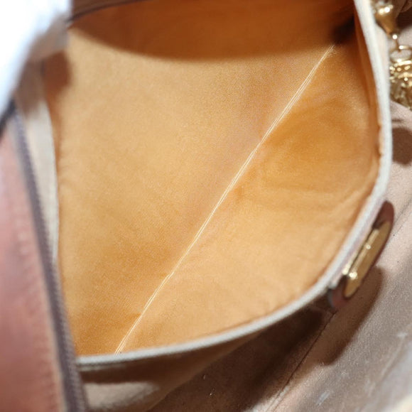 GUCCI Micro GG Supreme Shoulder Bag PVC Beige Gold 001 115 5443 Auth bs27554