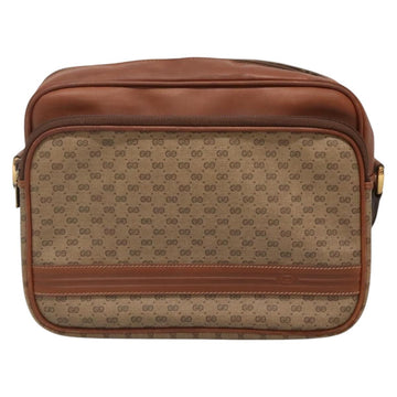 GUCCI Micro GG Supreme Shoulder Bag PVC Beige Gold 001 115 5443 Auth bs27554 - 0