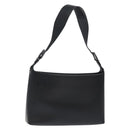 GUCCI Shoulder Bag Leather Black Silver Auth bs27555-1