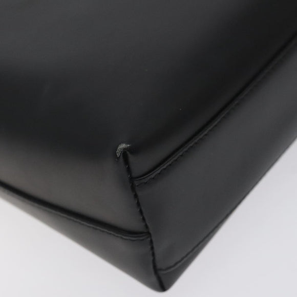 GUCCI Shoulder Bag Leather Black Silver Auth bs27555