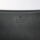 GUCCI Shoulder Bag Leather Black Silver Auth bs27555-17