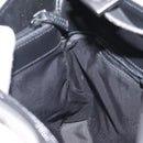 GUCCI Shoulder Bag Leather Black Silver Auth bs27555-20