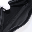 GUCCI Shoulder Bag Leather Black Silver Auth bs27555-22