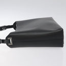 GUCCI Shoulder Bag Leather Black Silver Auth bs27555-4