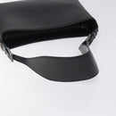 GUCCI Shoulder Bag Leather Black Silver Auth bs27555-7