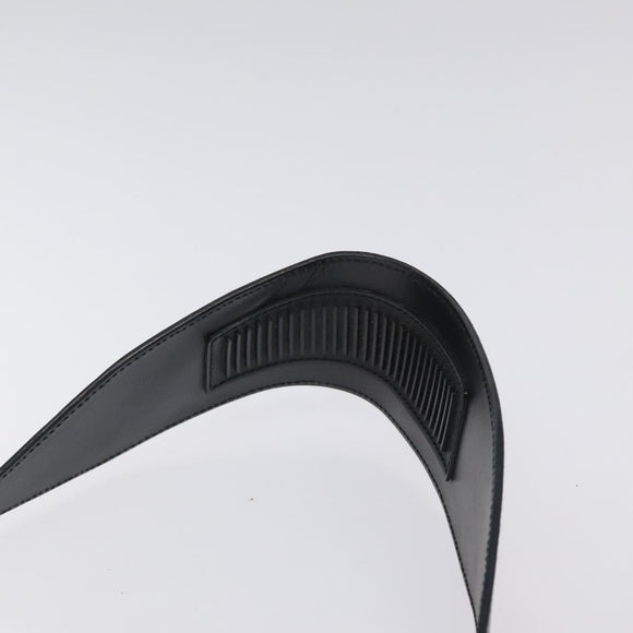 GUCCI Shoulder Bag Leather Black Silver Auth bs27555