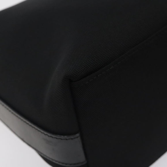 GUCCI Shoulder Bag Nylon Leather Black Silver 000 2113 0602 Auth bs27556