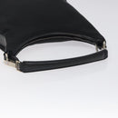 GUCCI Shoulder Bag Nylon Leather Black Silver 000 2113 0602 Auth bs27556-7