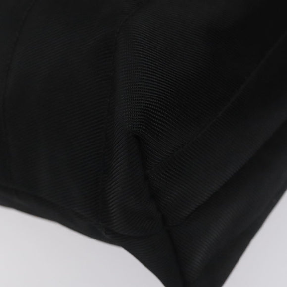 GUCCI Tote Bag Nylon Leather Black Silver 002 123 0457 Auth bs27557