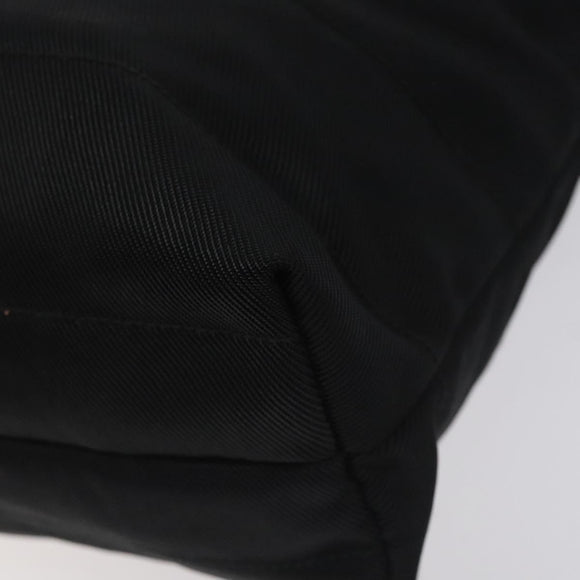 GUCCI Tote Bag Nylon Leather Black Silver 002 123 0457 Auth bs27557