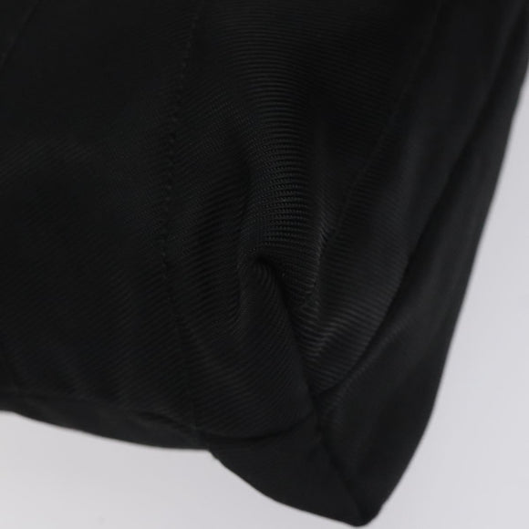 GUCCI Tote Bag Nylon Leather Black Silver 002 123 0457 Auth bs27557