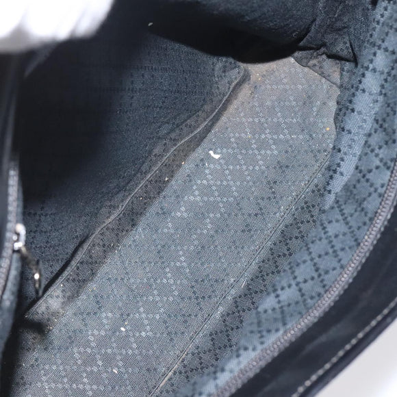 GUCCI Tote Bag Nylon Leather Black Silver 002 123 0457 Auth bs27557