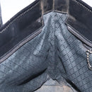 GUCCI Tote Bag Nylon Leather Black Silver 002 123 0457 Auth bs27557-18