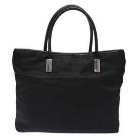 GUCCI Tote Bag Nylon Leather Black Silver 002 123 0457 Auth bs27557 - 0
