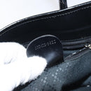 GUCCI Tote Bag Nylon Leather Black Silver 002 123 0457 Auth bs27557-20