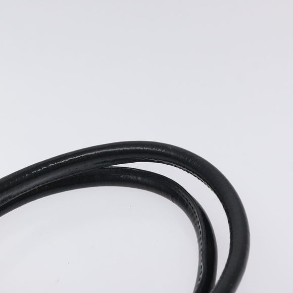 GUCCI Tote Bag Nylon Leather Black Silver 002 123 0457 Auth bs27557