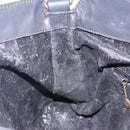 GUCCI Bamboo Hand Bag Suede Black Gold 001 1638 Auth bs27560-19