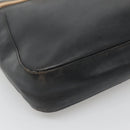 GUCCI Sherry Line Tote Bag Leather Black Silver 002 1134 Auth bs27562-11