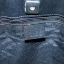 GUCCI Sherry Line Tote Bag Leather Black Silver 002 1134 Auth bs27562-14
