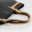 GUCCI Sherry Line Tote Bag Leather Black Silver 002 1134 Auth bs27562-7