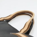 GUCCI Sherry Line Tote Bag Leather Black Silver 002 1134 Auth bs27562-8