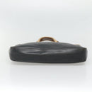 GUCCI Sherry Line Tote Bag Leather Black Silver 002 1134 Auth bs27562-9