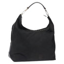 GUCCI Shoulder Bag Nylon Black Silver 001 1955 Auth bs27563-1