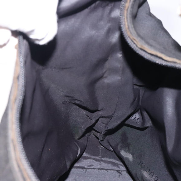 GUCCI Shoulder Bag Nylon Black Silver 001 1955 Auth bs27563