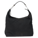 GUCCI Shoulder Bag Nylon Black Silver 001 1955 Auth bs27563-13