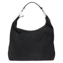 GUCCI Shoulder Bag Nylon Black Silver 001 1955 Auth bs27563-2