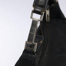 GUCCI Shoulder Bag Nylon Black Silver 001 1955 Auth bs27563-6