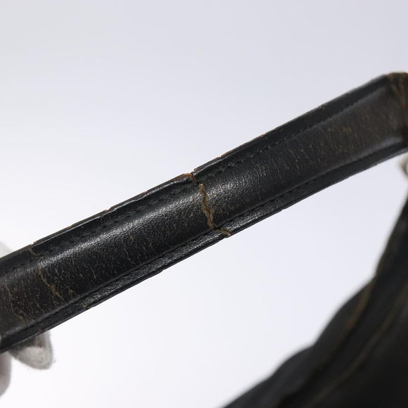 GUCCI Shoulder Bag Nylon Black Silver 001 1955 Auth bs27563