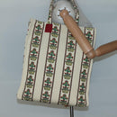 GUCCI Gucci Garden Boutique Tragetasche Canvas Beige Auth bs27564-18