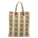 GUCCI Gucci Garden Boutique Tote Bag Canvas Beige Auth bs27564-3