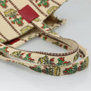 GUCCI Gucci Garden Boutique Tragetasche Canvas Beige Auth bs27564-7