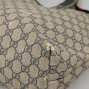 GUCCI GG Supreme Sherry Line Tote Bag PVC Navy Silver 211134 Auth bs27569-9