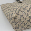 GUCCI GG Supreme Sherry Line Tote Bag PVC Navy Silver 211134 Auth bs27569-13